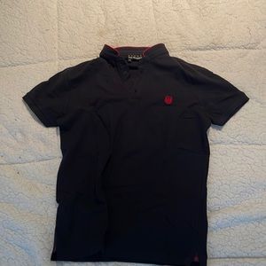 The Kooples XS black polo sport fit